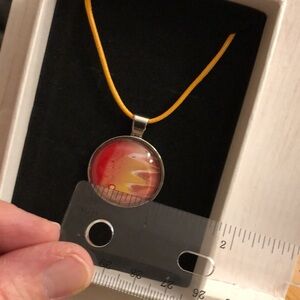 Handmade Acrylic Pour Pendant